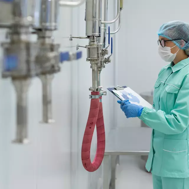 Articoli idraulici per farmaceutico.